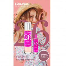 Estuche eau de parfum caravan nº 26, 150 + 30 ml señora