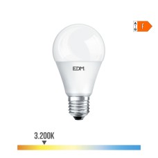 Bombilla standard led e27 20w 2050lm 32000k luz calida ø6,5x12,4cm edm