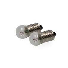 Bombilla esferica 3,5v e-10 (blister 2 unid.) edm