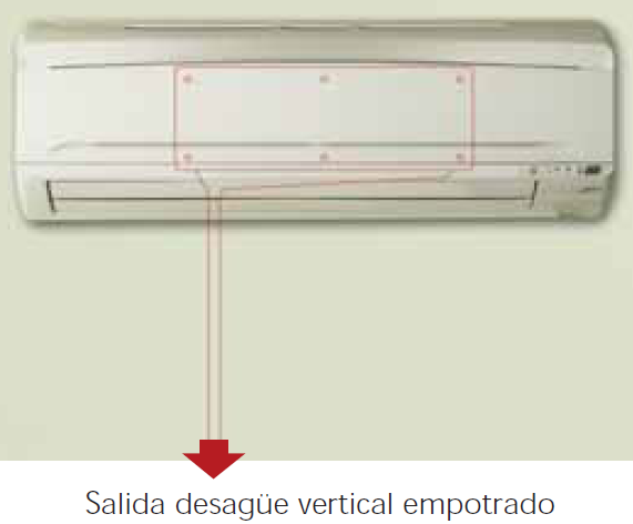 Preinstalación aire acondicionado sin caja estanca horizontal - GroupSumi
